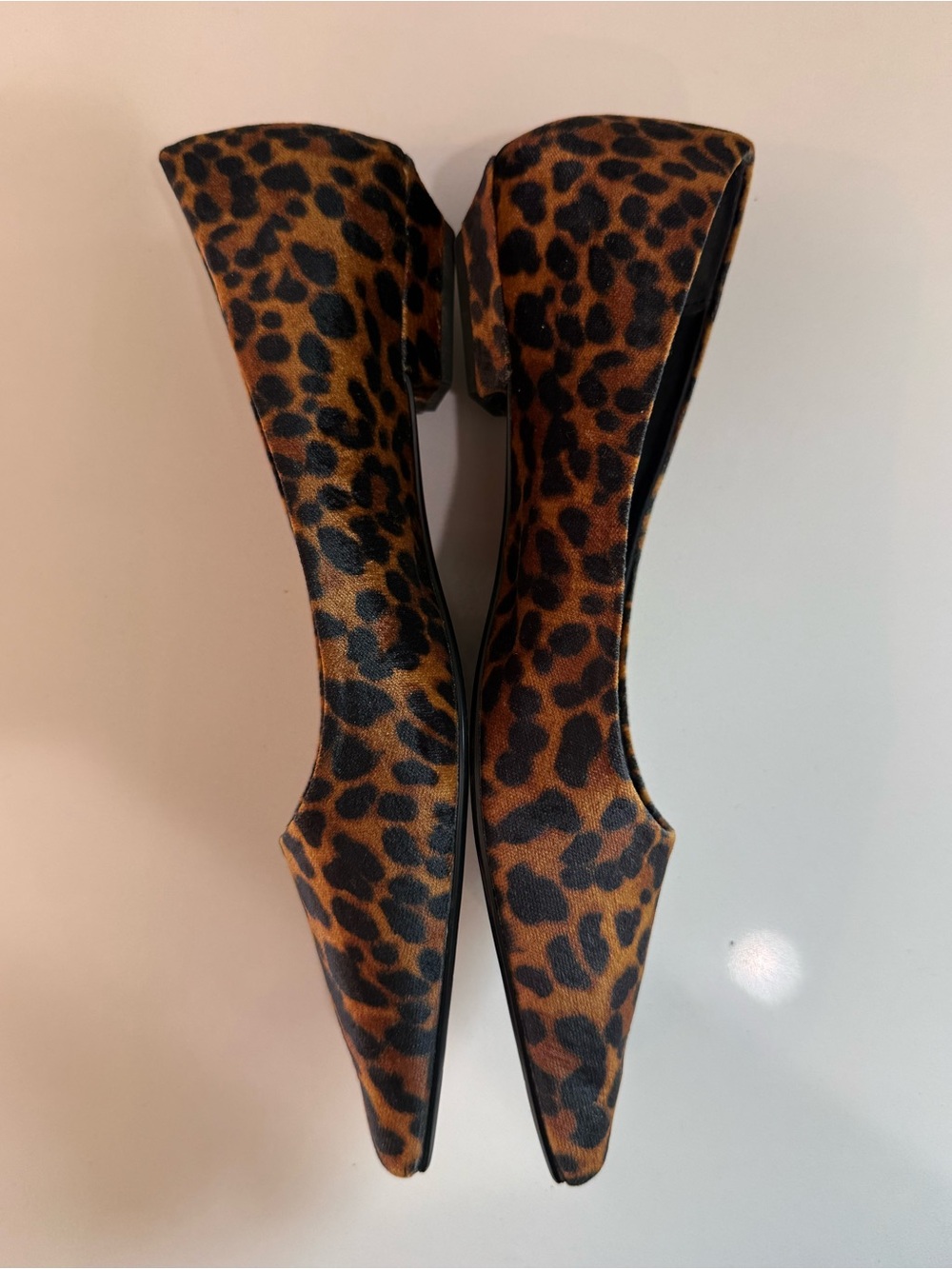 Zara Leopard Print Pointed Ballet Flats - Picture 9 of 9